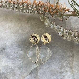 Crystal dangle earrings